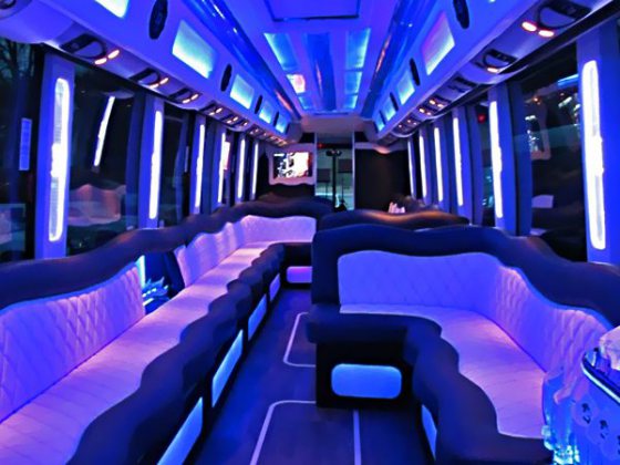 Plenty of room to party in Limo Bus New York rentals